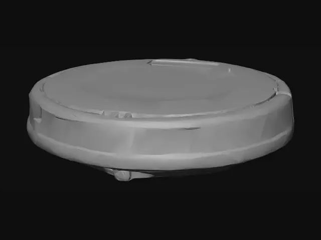 3D model for Circular Chrome Robotic Vacuum