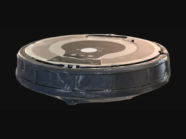 3D model for Circular Chrome Robotic Vacuum