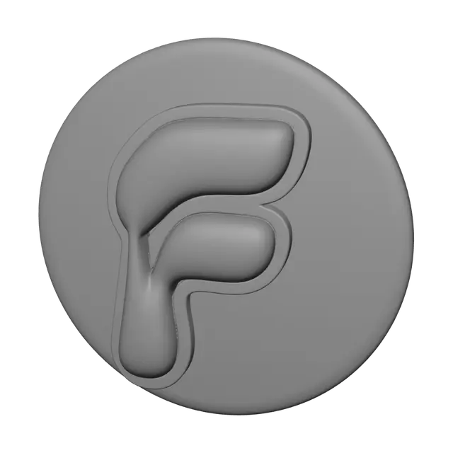 3D model for Blue Spiral in a White Capsule
