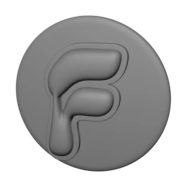 3D model for Blue Spiral in a White Capsule