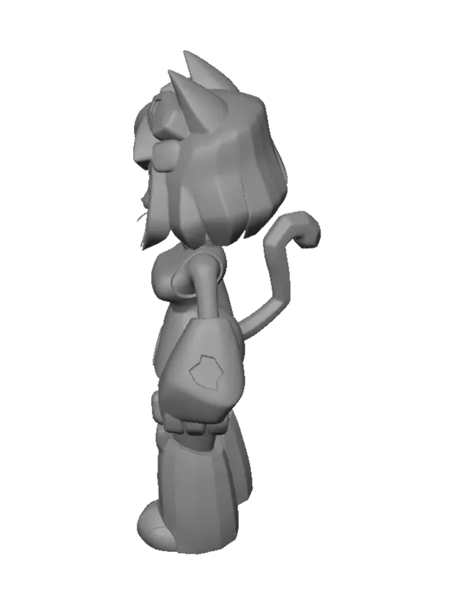 3D model for Golden Mech Kitty