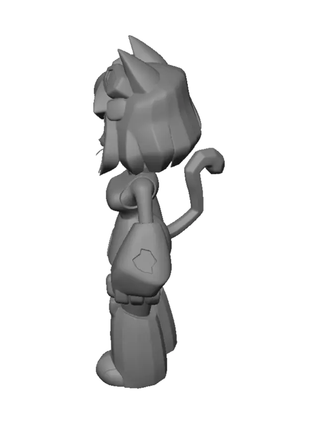 3D model for Golden Mech Kitty