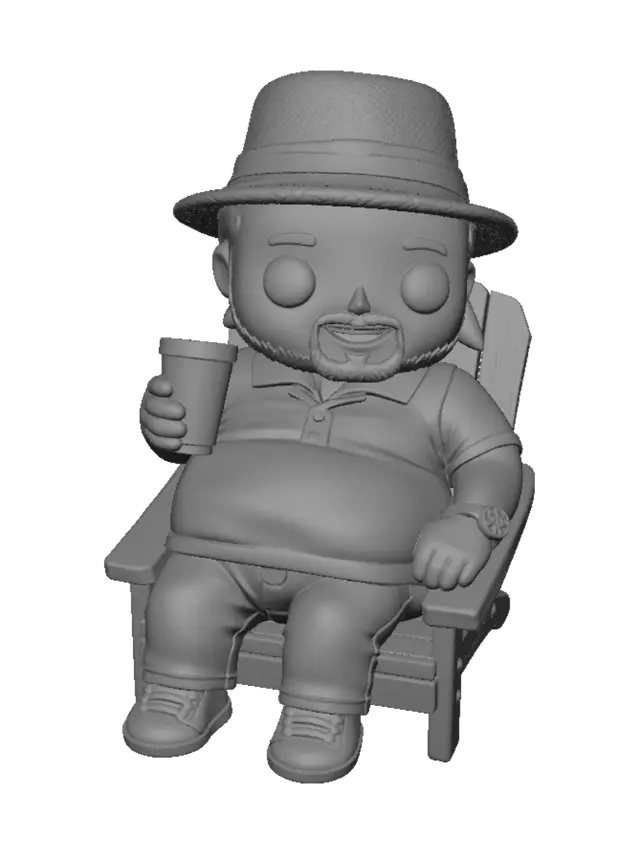 3D model for Leopard Hat Lounger