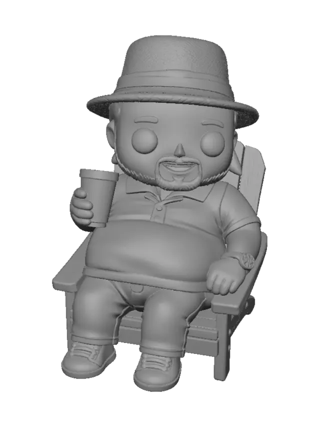 3D model for Leopard Hat Lounger