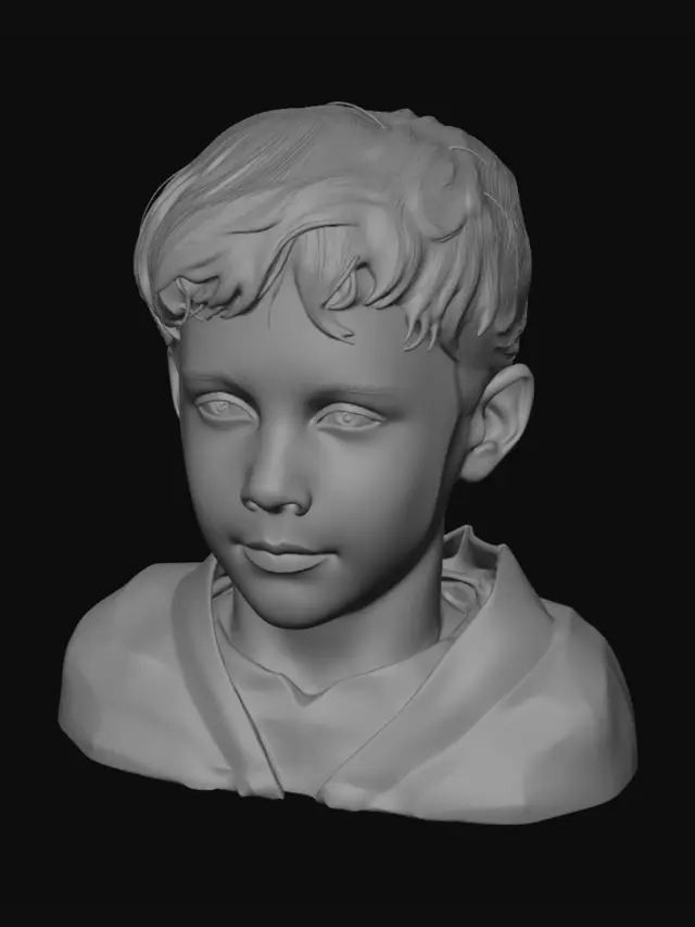 3D model for Portrait of a Boy in a Yellow Jersey