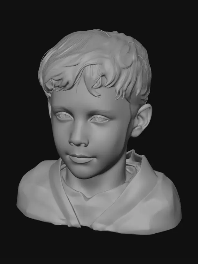 3D model for Portrait of a Boy in a Yellow Jersey