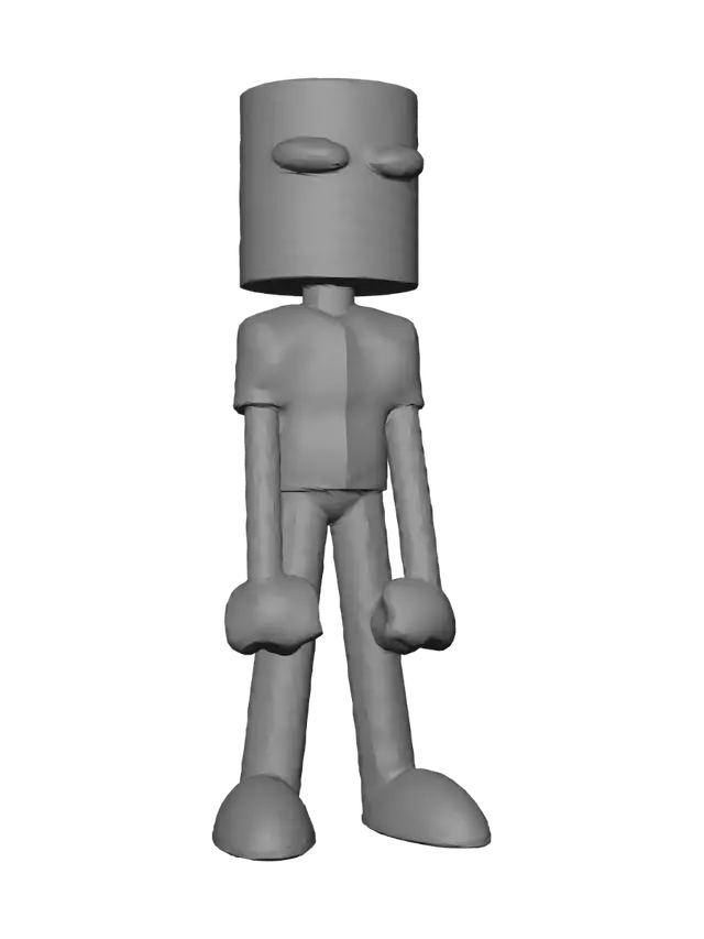 3D model for Boxhead in Jeans