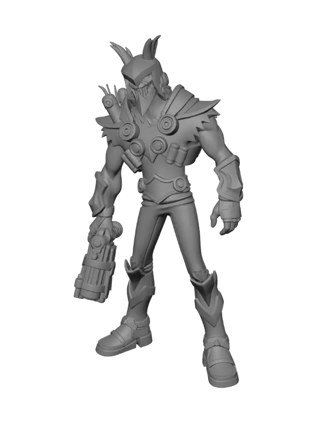 3D model for Crimson Warden