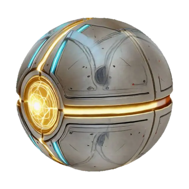 Stellar Core Sphere - Universe 3D model, vytvořený pomocí AI
