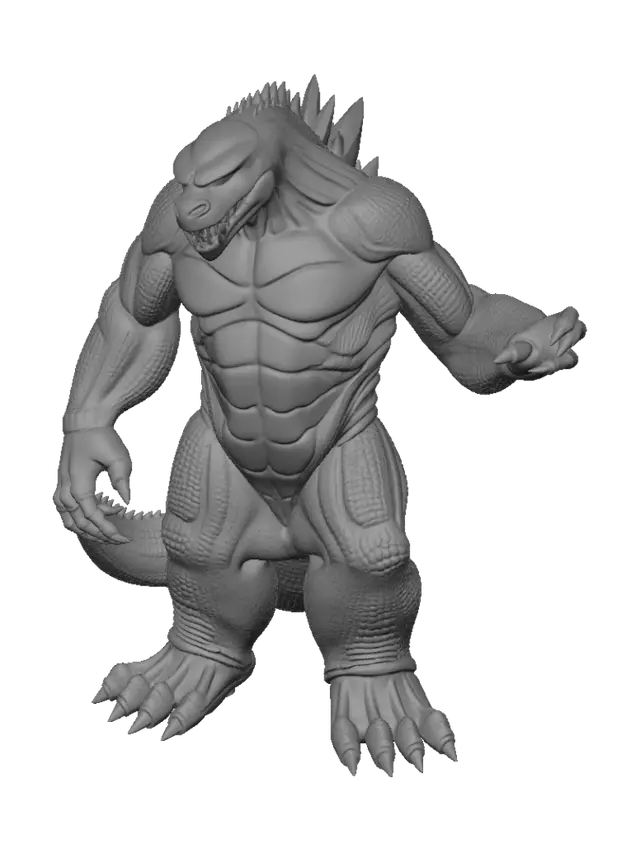 3D model for Godzilla et king kong mélangez