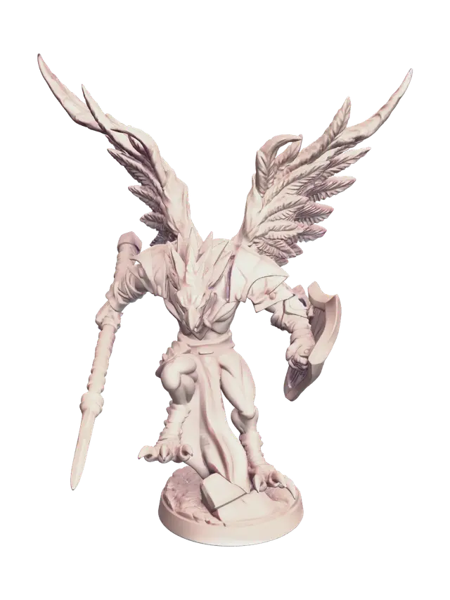 Realistic Aarakocra - Wingedhumanoid AI 생성 3D 모델