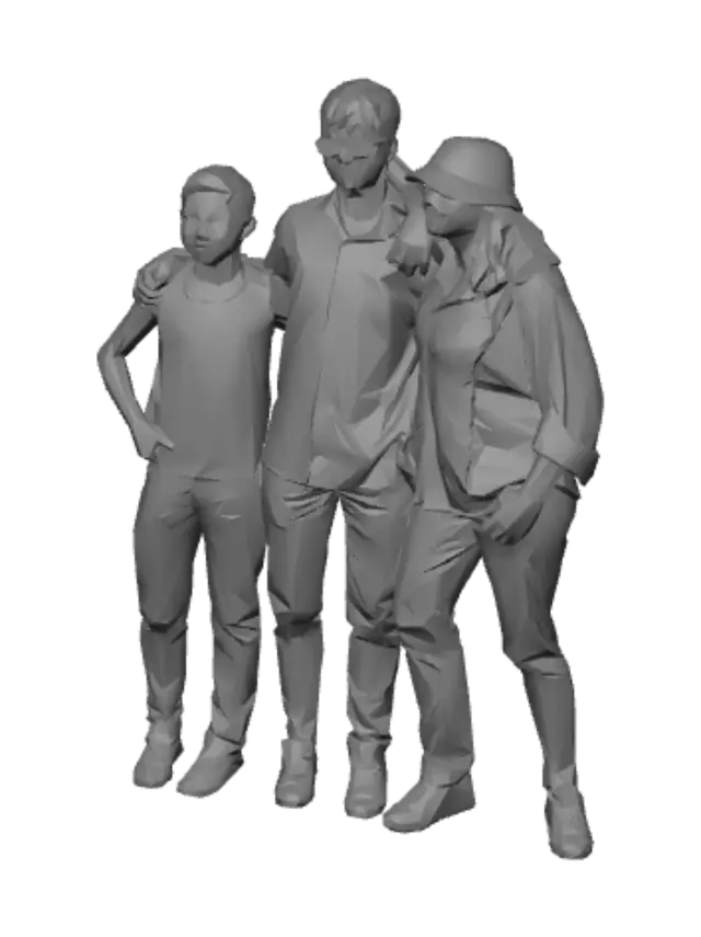 3D model for Sunlit Park Portrait
