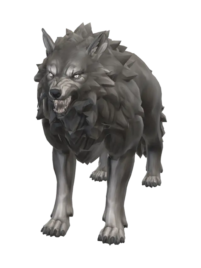 Wolf - Fourlegged 3D model, vytvořený pomocí AI