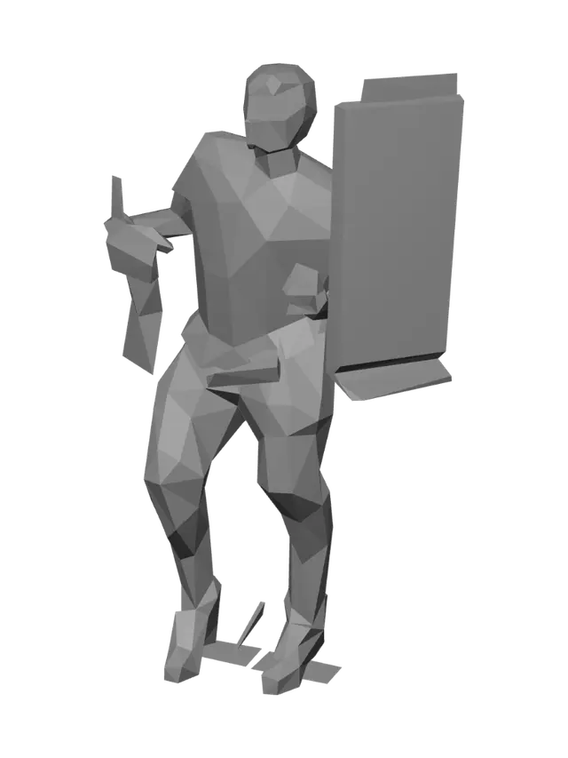 3D model for Toilet Paper Pose in the Bathroom