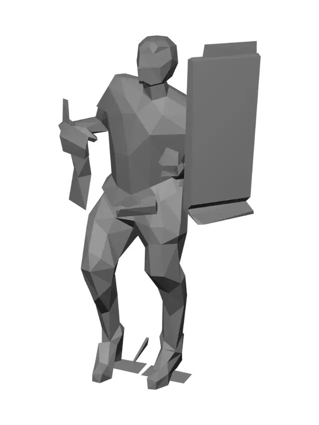 3D model for Toilet Paper Pose in the Bathroom