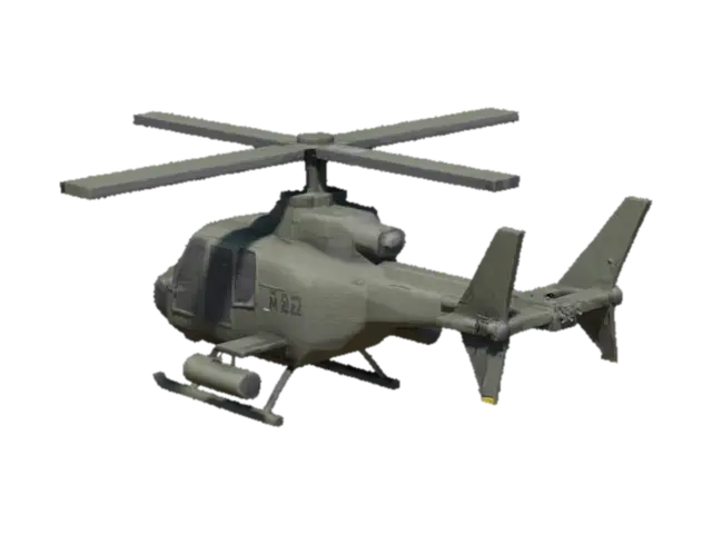 Little Bird Helicopter v2 - Aviation 3D model, vytvořený pomocí AI