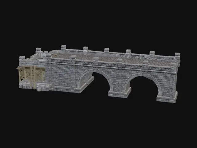 3D model for Stone Bridge Under Construction