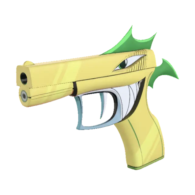 Neon Dragon Eye - Corn 3D model, vytvořený pomocí AI