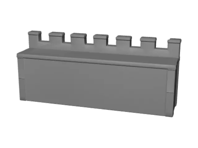 3D model for Crenellated Stone Wall