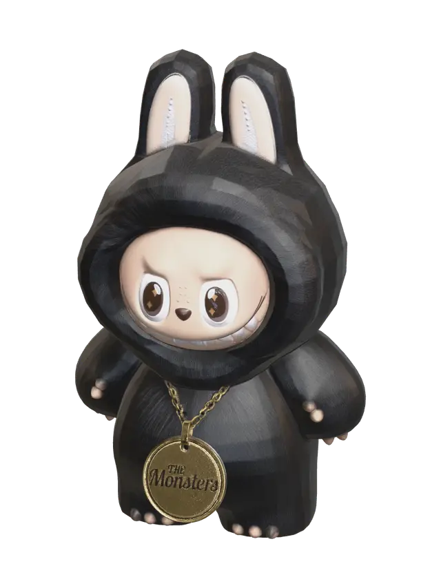 Stylized Labubu Black - Stylizedcreature AI 생성 3D 모델