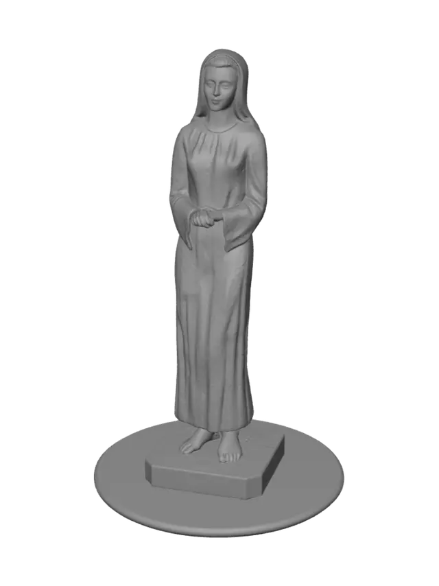 3D model for Blue-robed Statue in the Park