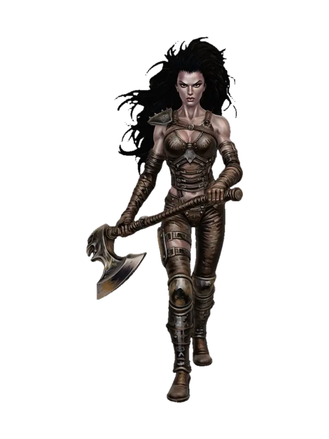 3D-модель Desert Moon Warrior - Sciifantasy, сгенерированная ИИ