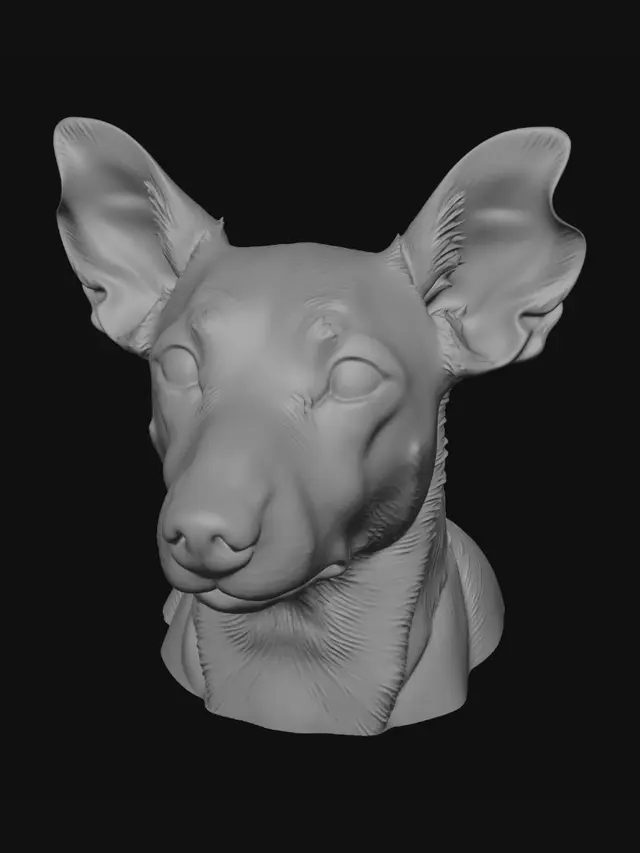 3D model for Red Bed Pup