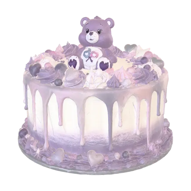 Share Bear cake - Care 3D model, vytvořený pomocí AI