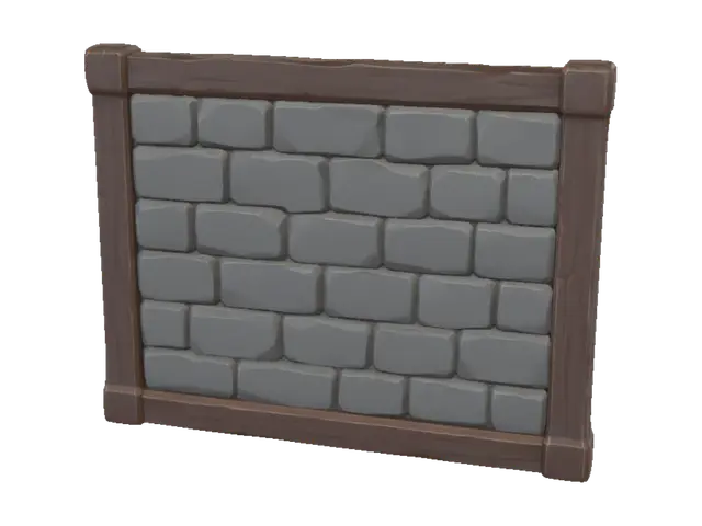 3D model for Framed Stone Wall Panel