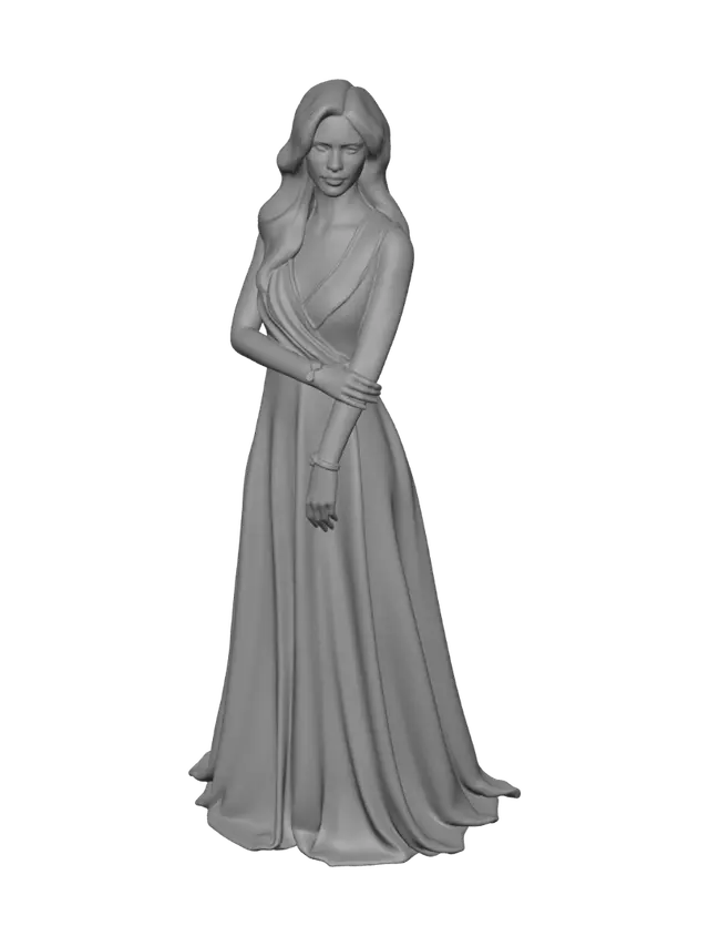 3D model for Lavender Twilight Gown