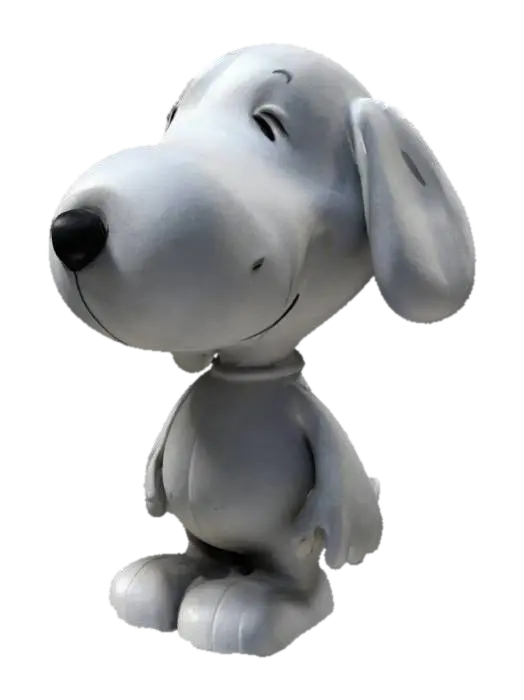 snoopy statue the design should be simple and rounded, with no overhangs greater… 3D model, vytvořený pomocí AI