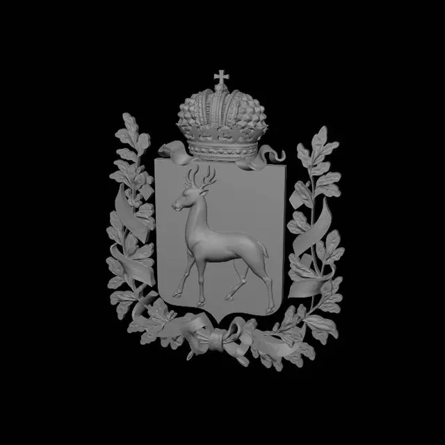 3D model for Royal Stag Crest