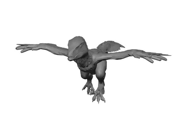 3D model for Emerald Sky Raptor