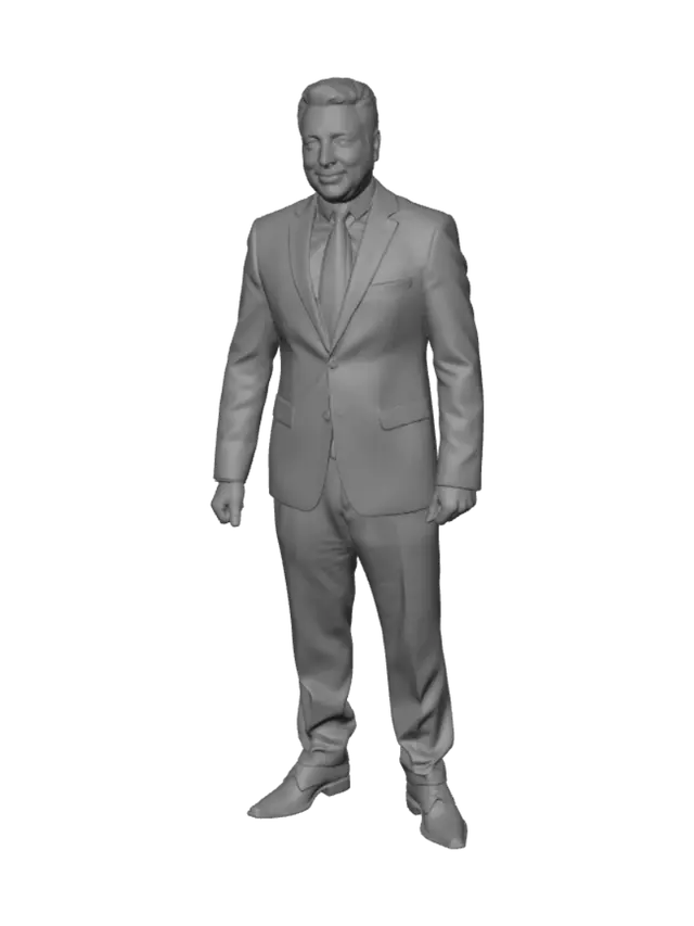 3D model for Corporate Portrait in a Navy Suit