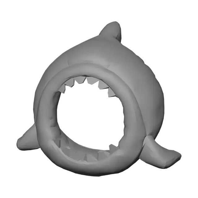 3D model for Shark Mouth Plush