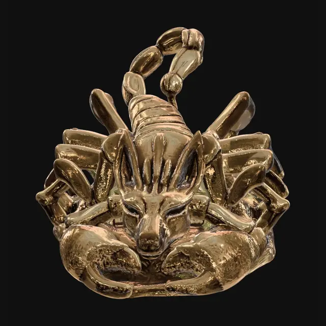 3D model for Golden Scorpion