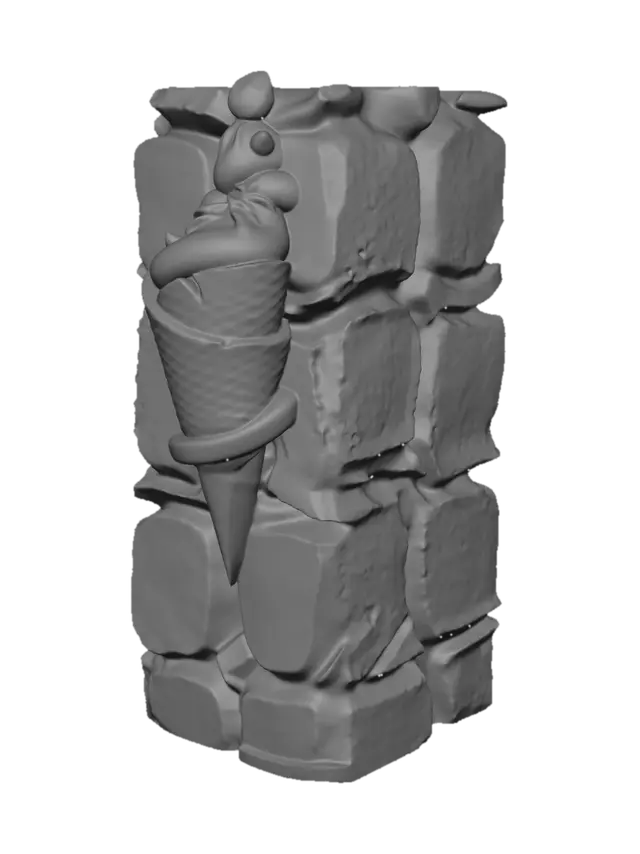 3D model for Lava Cone on Stone Stack