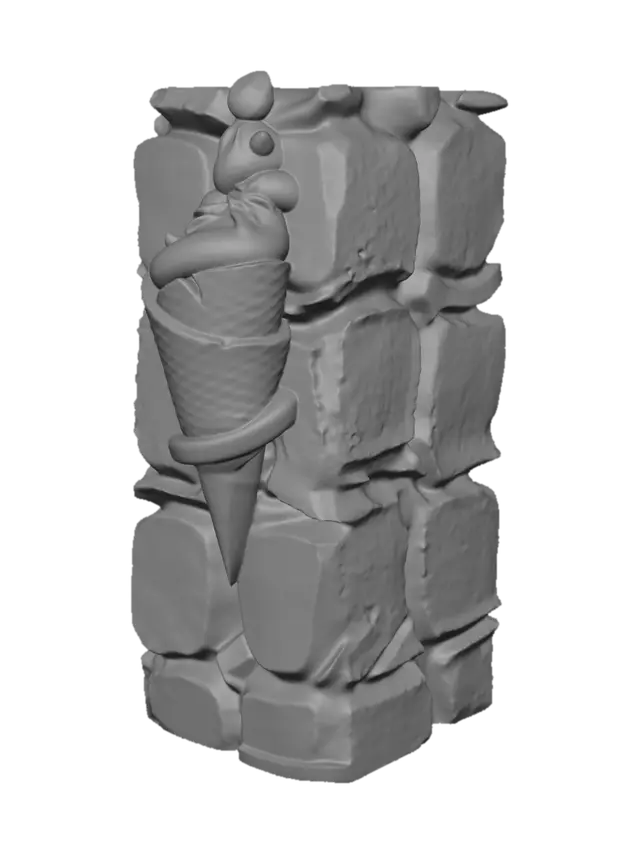 3D model for Lava Cone on Stone Stack