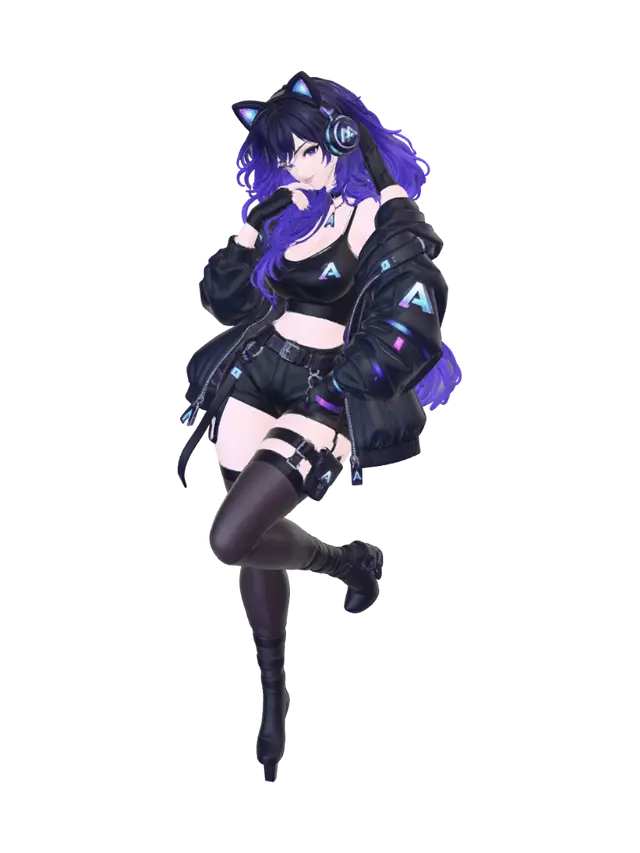 Arka - Synthwave 3D model, vytvořený pomocí AI