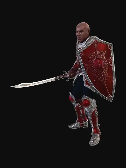 3D model for Crimson Knight