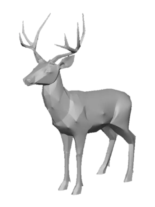3D model for Deer_male