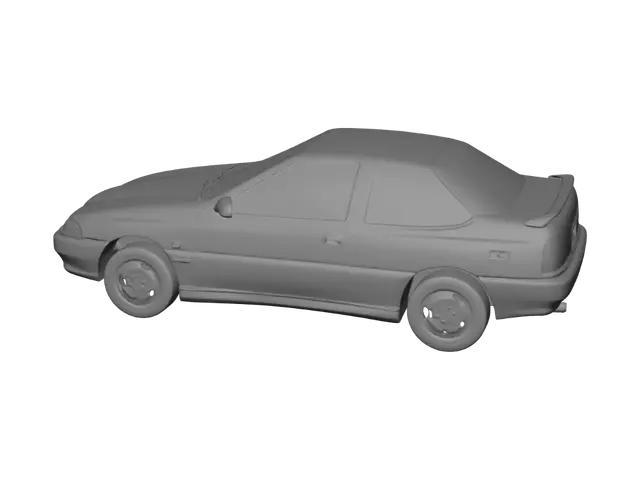 3D model for Burgundy Hyundai Sonata Montage