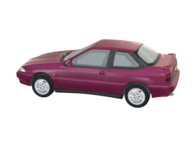 3D model for Burgundy Hyundai Sonata Montage