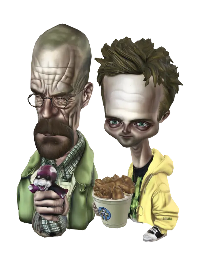 3D model for Desert Caricature Duo