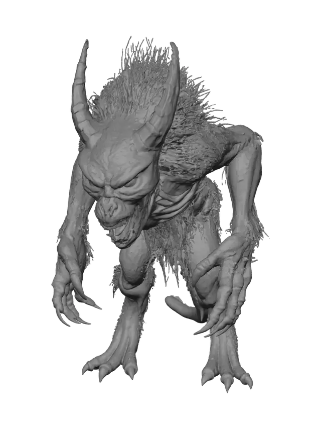 3D model for fallout creature spooky