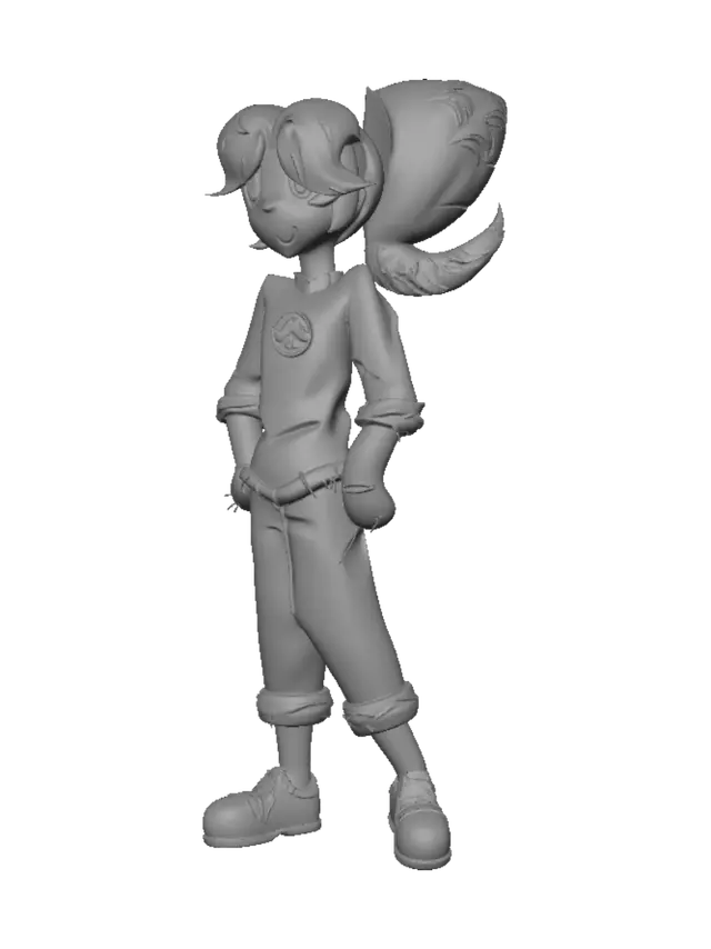 3D model for Sunlit Ponytail