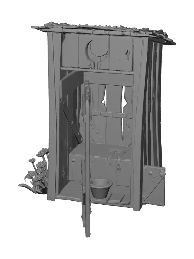 3D model for Realistic Outhouse