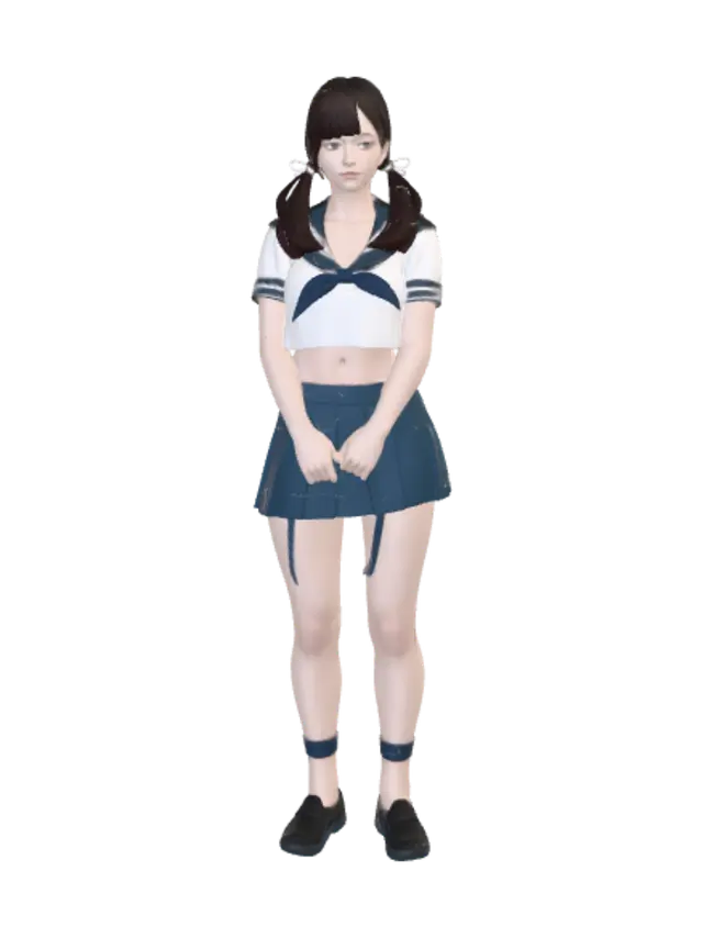3D model for Gazel's School Uniform