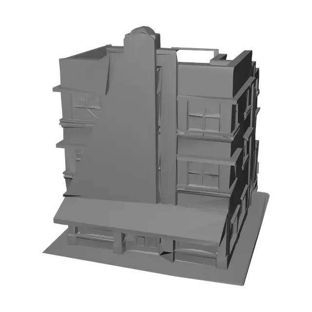 3D model for Art Deco Corner Building