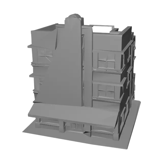 3D model for Art Deco Corner Building